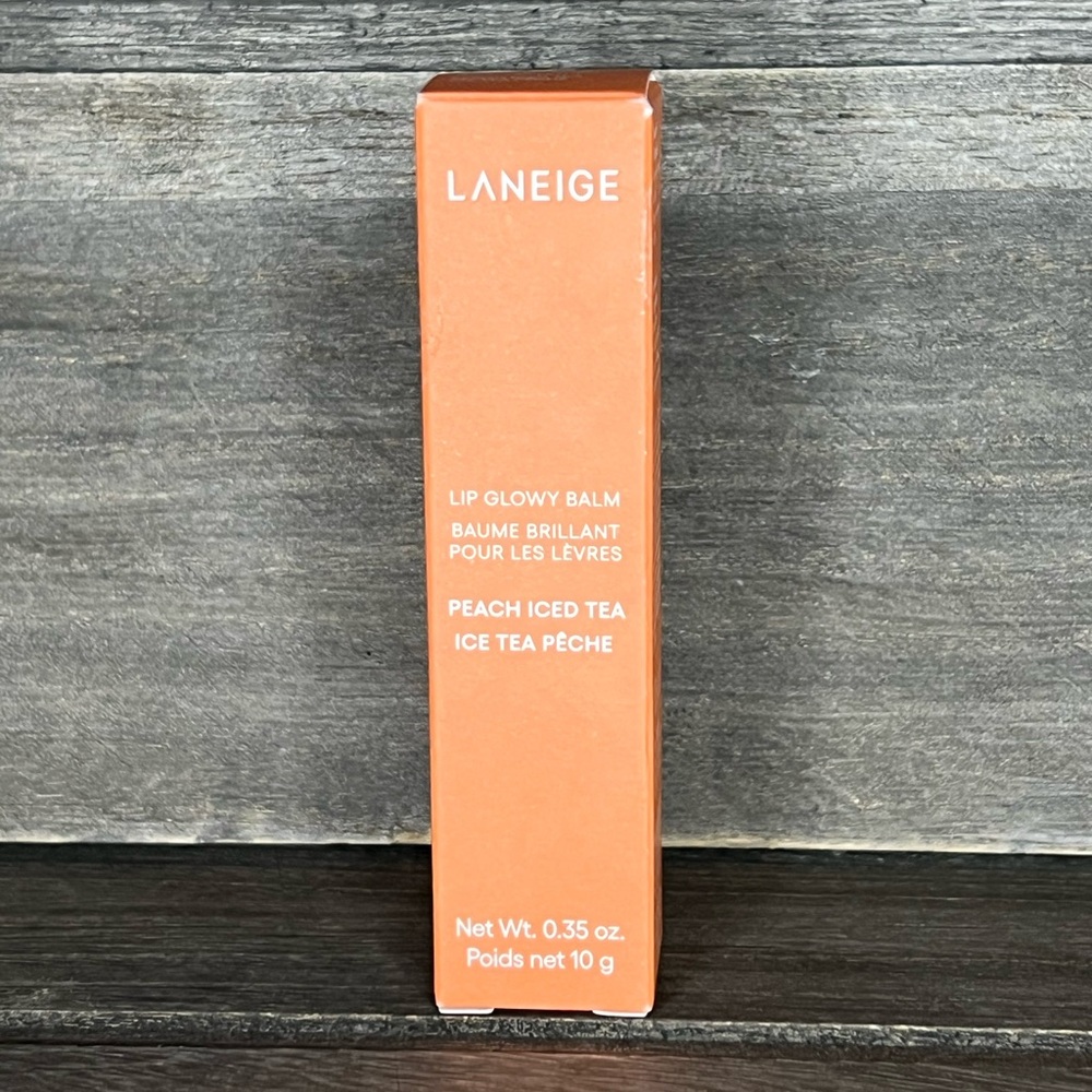 Laneige Lip Glowy Balm Peach Iced Tea 0.35 oz Hydrating Glossy Lip Balm NIB